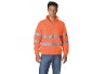 PILE ZIP CORTA COLORE ARANCIO