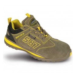 SCARPA BASSA SCAMOSCIATA BEIGE/GIALLA S1P