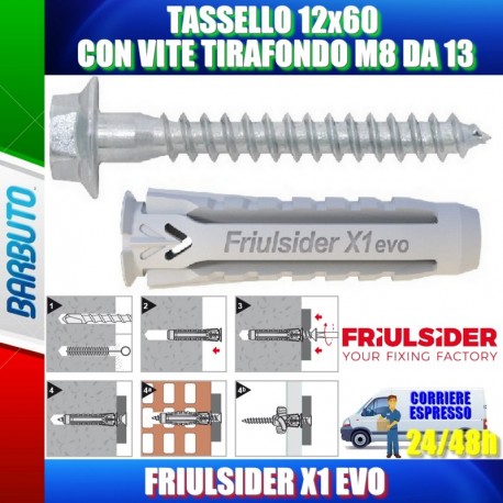 TASSELLO X1-TER NYLON C/VITE 12 X 60