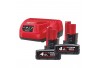 KIT ENERGY MILWAUKEE 12V 2X4.0AH C/CARICAB