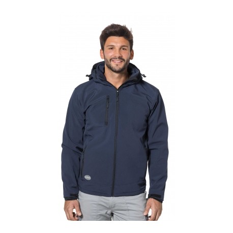 GIACCA SOFTSHELL C/CAPPUCCIO STACCABILE