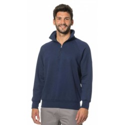 FELPA MEZZA ZIP CORTA NAVY ITA503