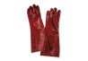 GUANTO PVC ROSSO ANTIACIDO MANICH. 45CM