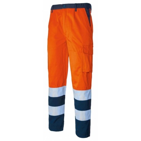 PANTALONE INVERNALE ARANCIO H/V C/BANDE RIFR + BLU